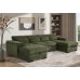 Windsor U-Shape Corner Sofa Bed with Storage