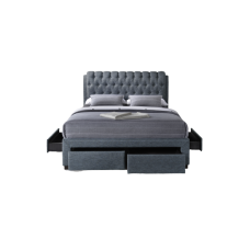  Fabric Four Drawer Bed 
