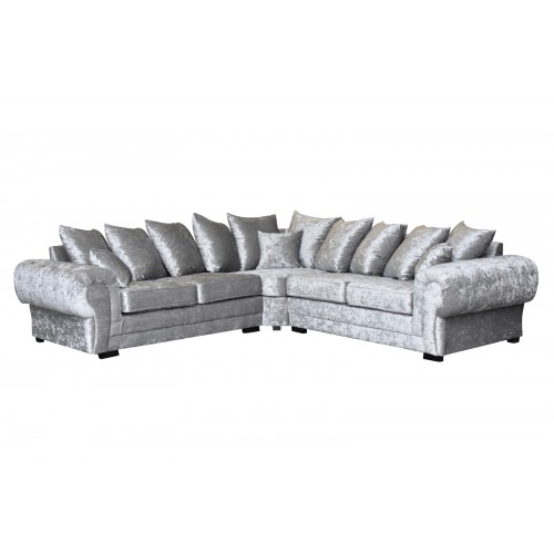 Verona Corner Sofa (2CR2) in Crushed Velvet