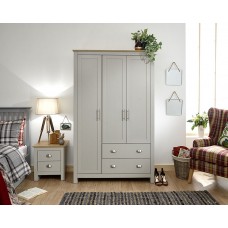 Lancaster 3 Door 2 Drawer Wardrobe