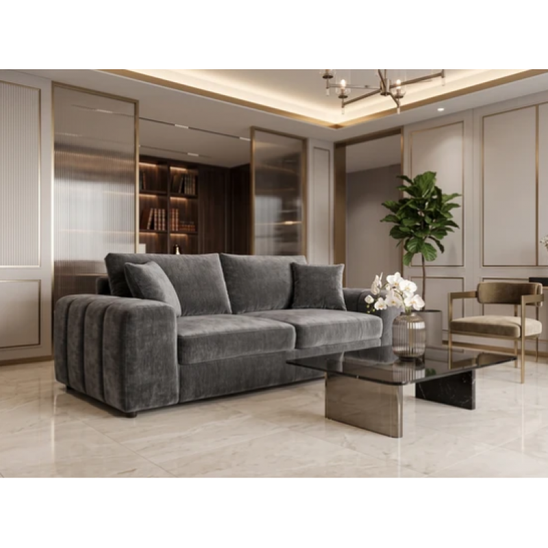 Laguna 3 Seater Sofa in Soft Grey Laguna 3 Seater Sofa in Soft Grey