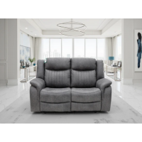 Leon Electric Recliner 2 Seater Sofa in Grey