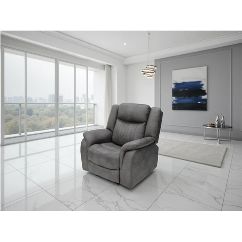 Leon Electric Recliner Armchair in Grey