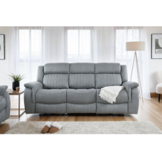 Linden Electric Recliner 3 Seater Sofa in Grey Linden Electric Recliner 3 Seater Sofa in Grey