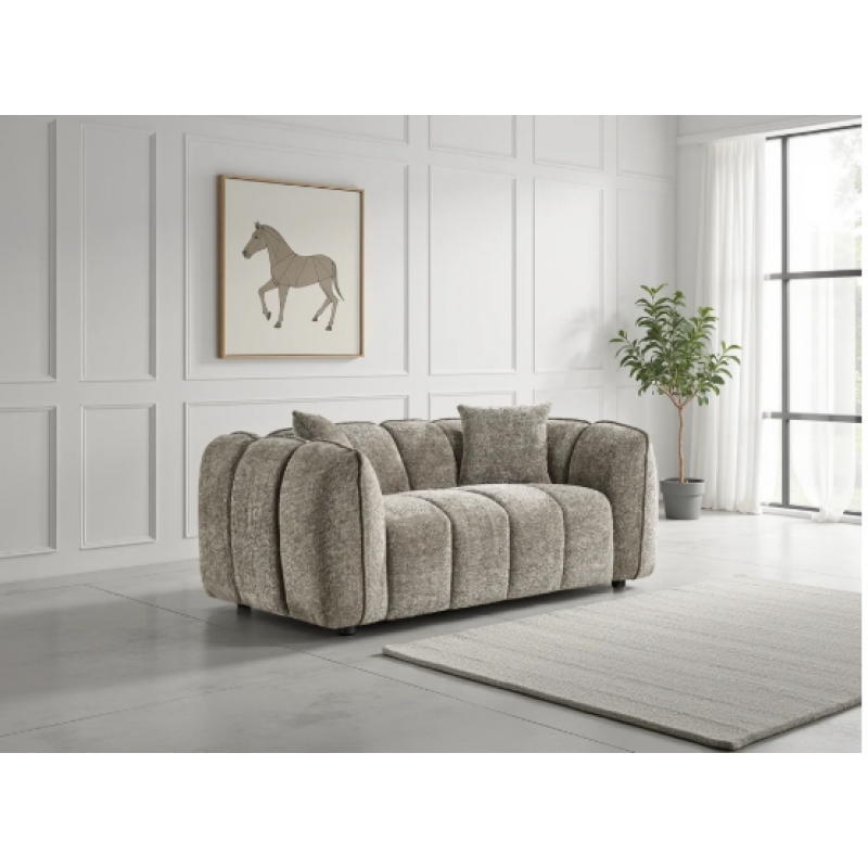 Milan Fabric 2 Seater Sofa