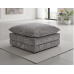Stratus Chenille Fabric Footstool