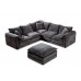 Stratus Chenille Fabric Large Corner Sofa