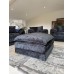 Stratus Chenille Fabric Footstool