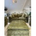 Stratus Chenille Fabric Footstool