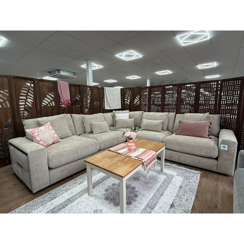 Venus Fabric Large Corner Sofa